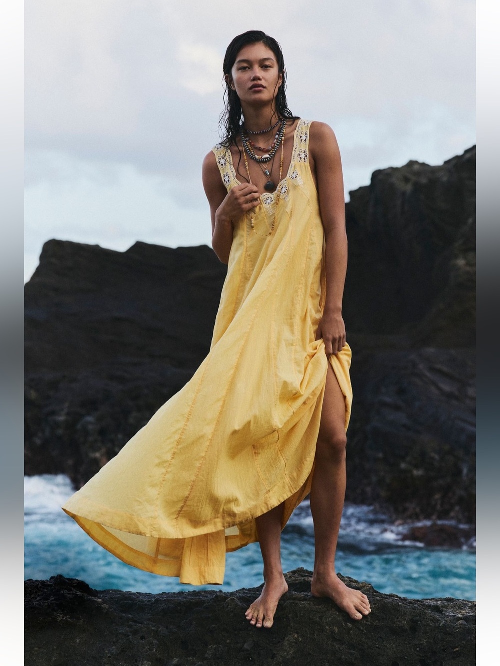 NWT FREE PEOPLE TO THE MOON MAXI DRESS 💛